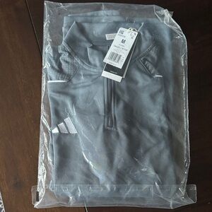 Adidas Charcoal Quarter-Zip Top